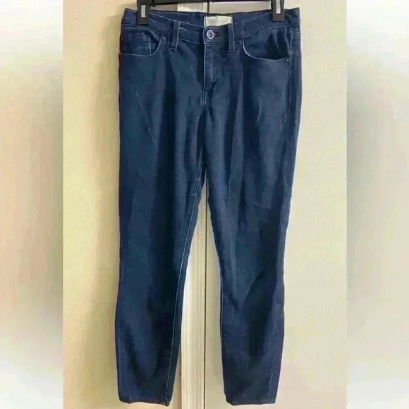 Madewell Semi Skinny Dark Wash Stretchy Jeans Size‎ 28 - Picture 1 of 5